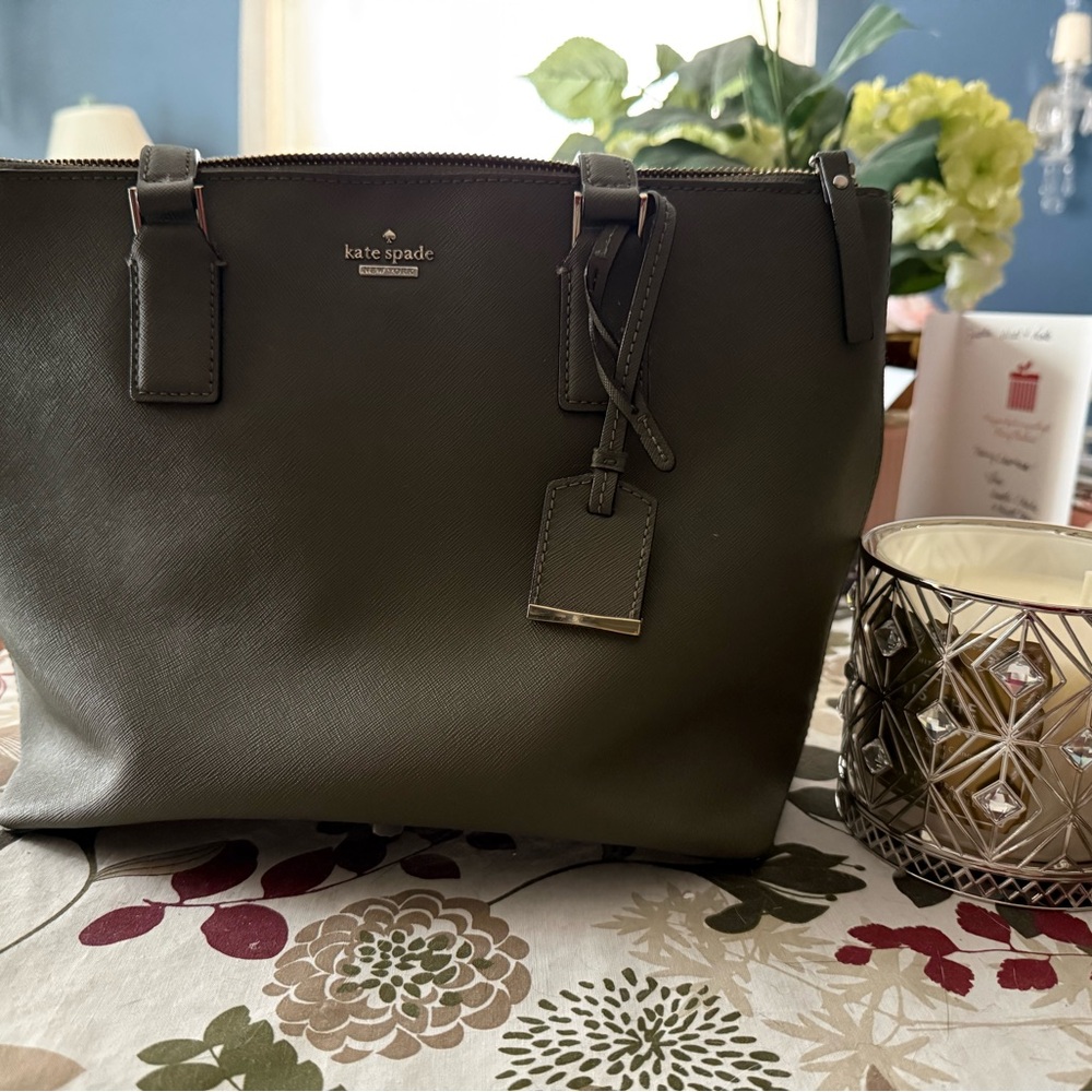 Kate Spade Forest Green Tote Bag